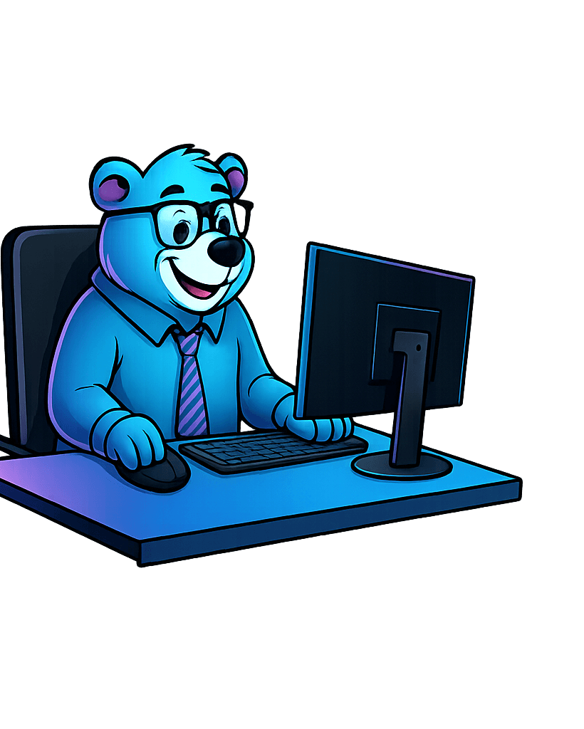 Friendly NerdHelpDesk bear mascot